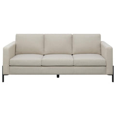 Tilly - Upholstered Track Arm Sofa - Oatmeal