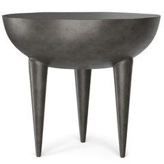 Otto - Cast Aluminum Side Table - Black