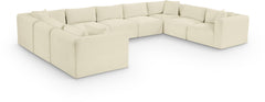 Shaggy - 9 Piece Modular U-Shaped Sectional