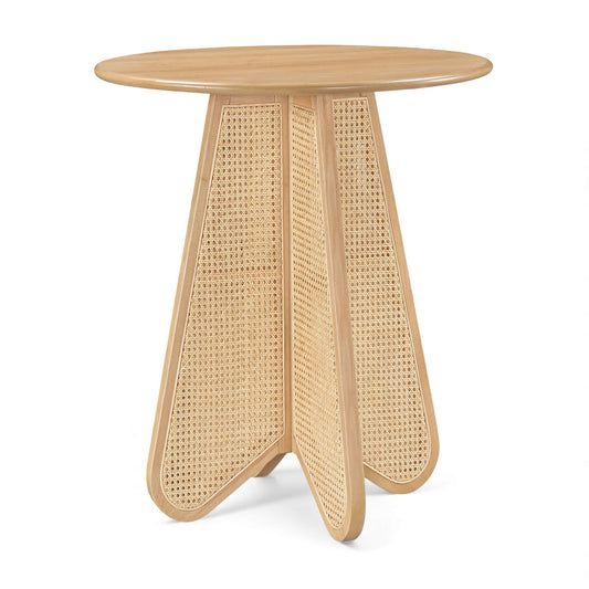 Butterfly - Solid Wood And Natural Cane Table With Natural Top