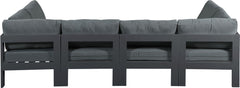 Nizuc - Outdoor Patio 6 Piece Modular Sectional With Gray Frame
