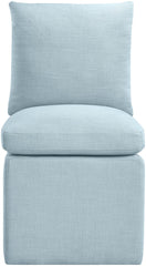 Nelori - Linen Textured Performance Fabric Upholstered Dining Chair (Set of 2)