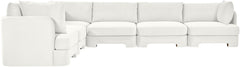 Hammond - Velvet Performance Fabric Upholstered 6 Piece Corner Sectional