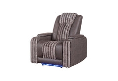 U8000 - Power Recliner With Power Headrest & LED Light - Brown
