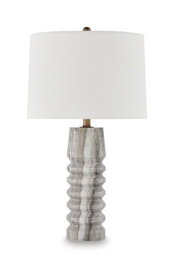 Desmont - Marble Table Lamp - White / Beige / Gray