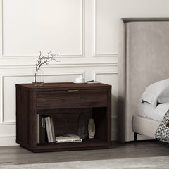 Evelyn - Nightstand With 1 Drawer And Open Shelf