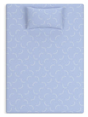 Ikidz Ocean - Mattress Twin size And Pillow Set of 2 - Blue