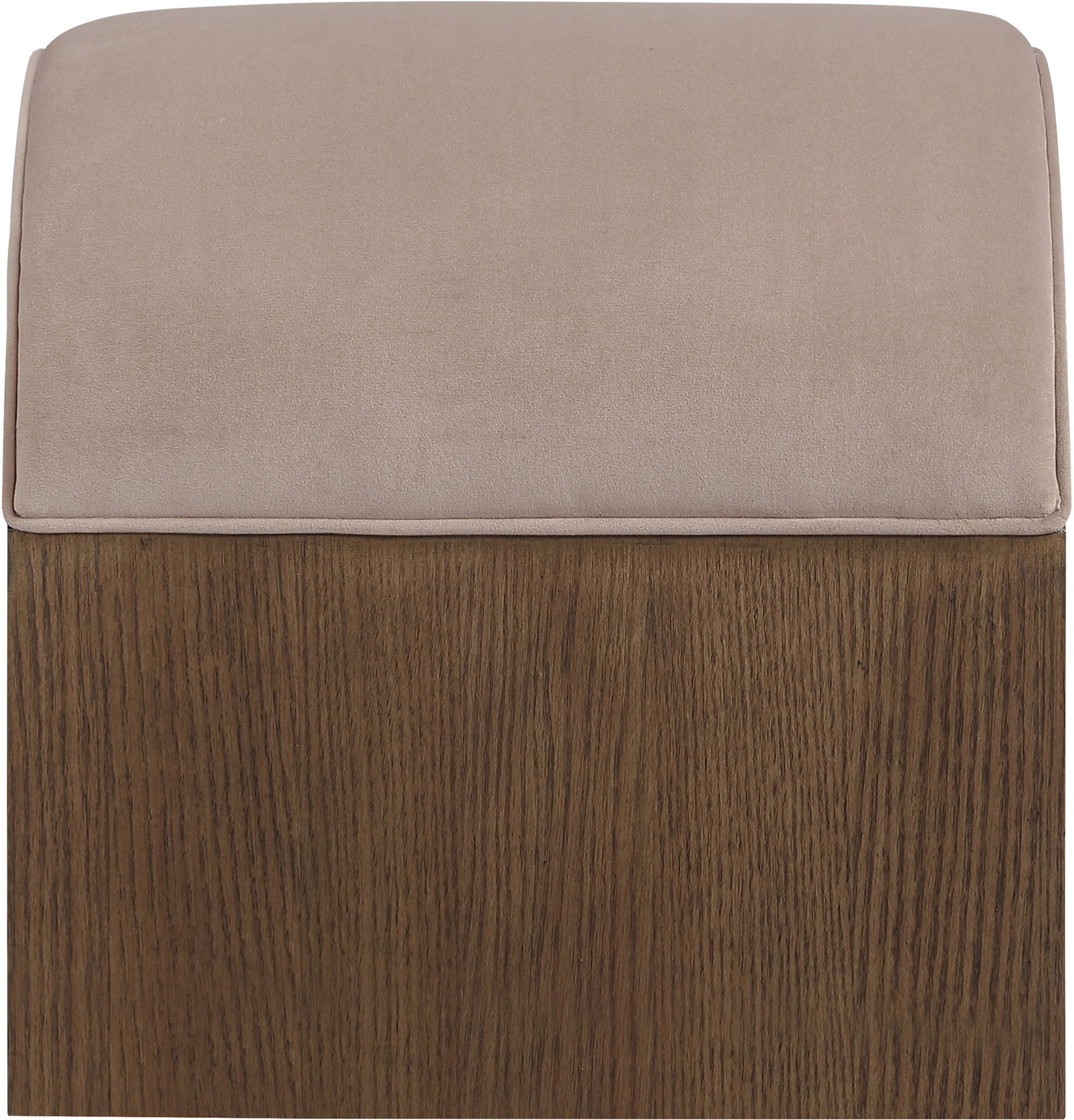 Sable - Velvet Performance Fabric Upholstered Bench
