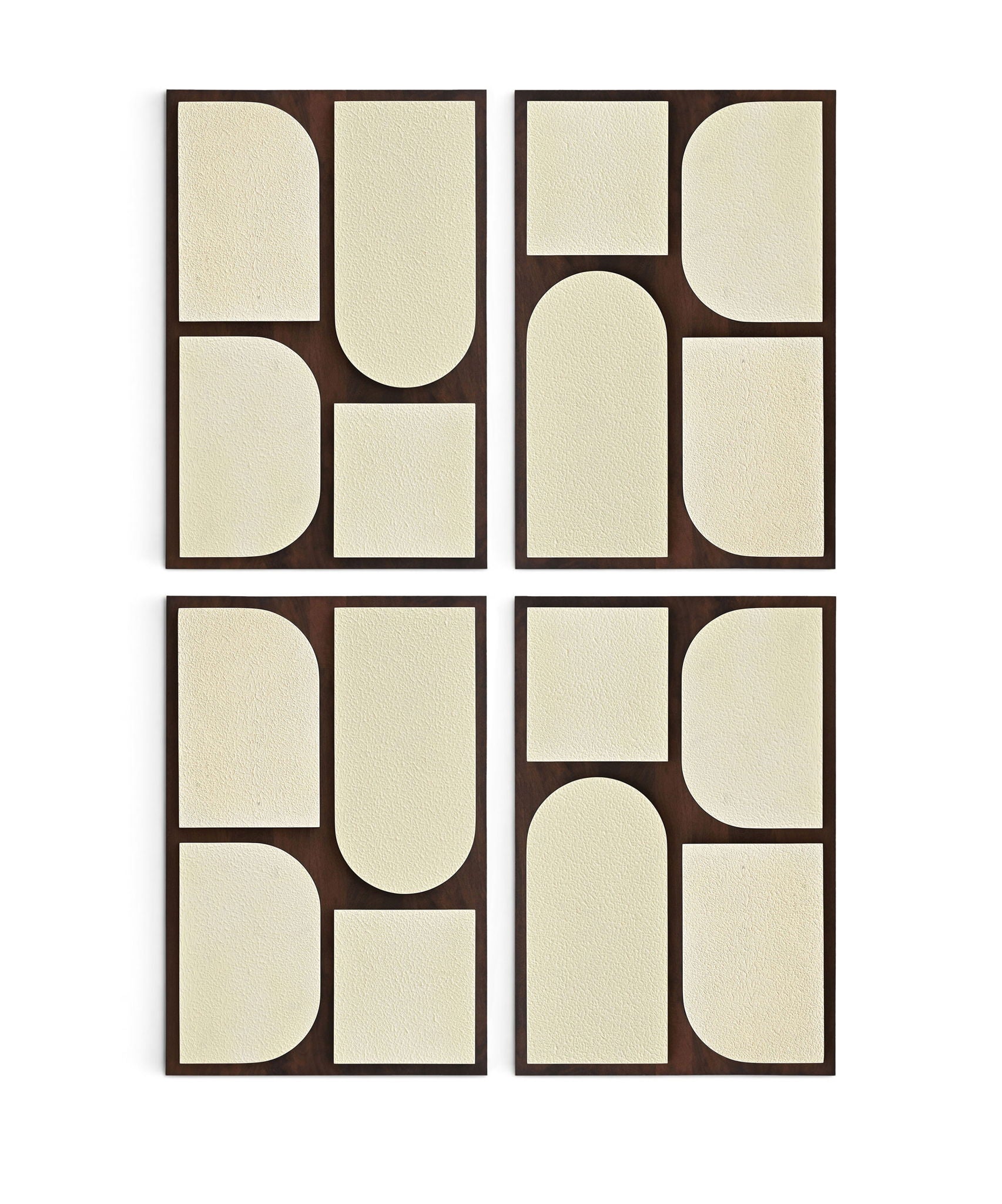 Icon - Mango Wood 4 Piece Wall Art