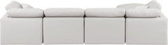 Indulge - Faux Leather 5 Piece Modular Sectional With Chaise