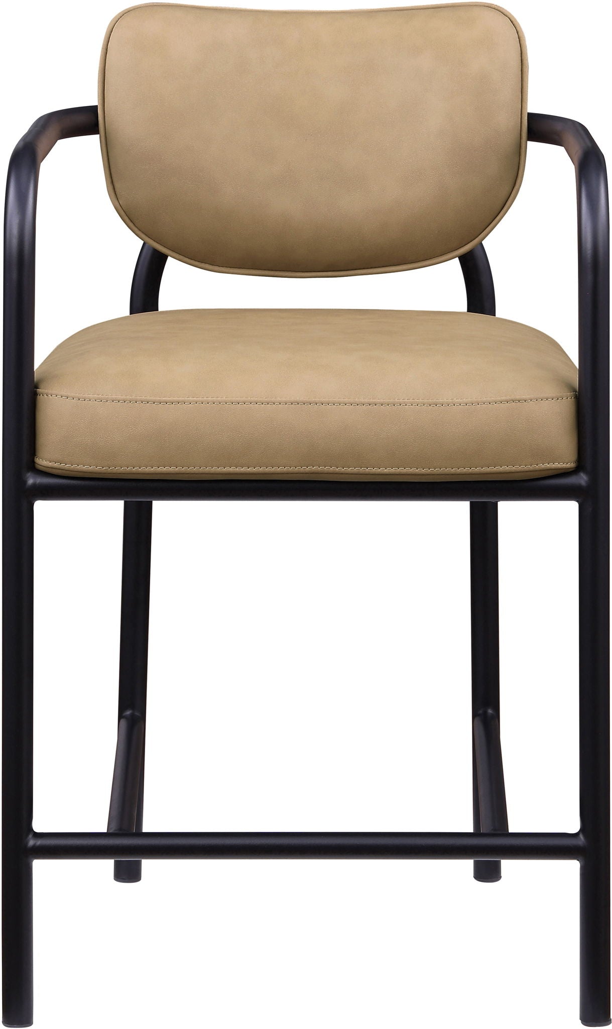 Serava - Faux Leather Upholstered Bar Stool - Tan