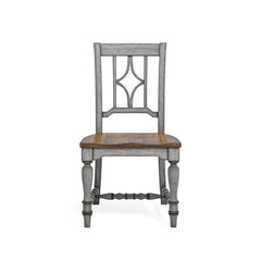 Plymouth - Dining Chair - Gray / Dark Brown