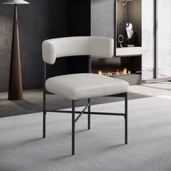 Rivage - Durable Dining Chair With Black Frame (Set of 2)