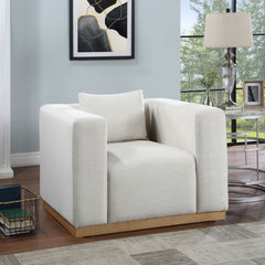 Alfie - Linen Textured Fabic Chair