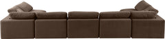 Comfy - 7 Piece Velvet Modular Armless Sectional