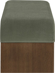 Sable - 52" Velvet Performance Fabric Upholstered Bench