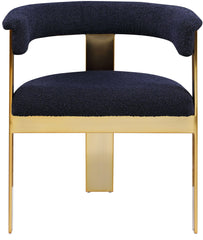 Romeo - Boucle Dining Chair With Gold Base (Set of 2)