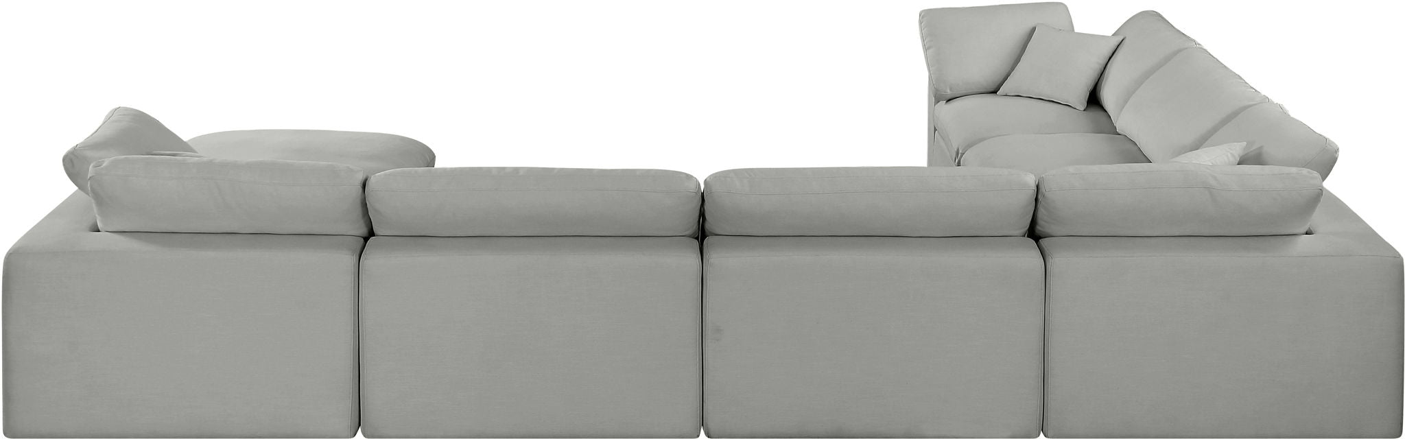 Comfy - 7 Piece Linen Modular Sectional With Chaise