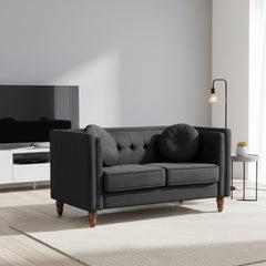 Chesterfield Loveseat 2 Seater Couch For Living Room
