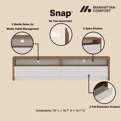 Duncan - TV Stand With Full Extension Drawers