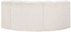 Arc - Boucle Fabric 3 Piece Modular L-Shaped Sofa