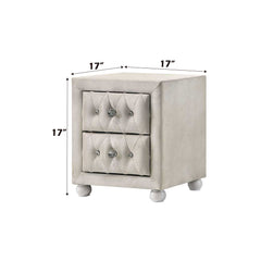 Reggie - Nightstand - Beige