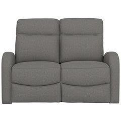 Manual Reclining Loveseat With Dual Seating Support For Living Room