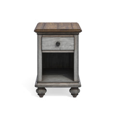 Plymouth - Chairside Table - Gray