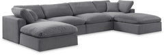 Comfy - 6 Piece Velvet Modular Double Chaise Sectional