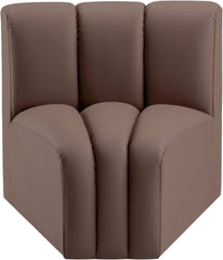 Arc - Faux Leather Curved Corner Chair