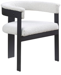 Romeo - Boucle Dining Chair With Black Base (Set of 2)