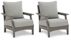 Visola - Lounge Chair With Cushion (Set of 2) - Gray