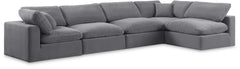 Comfy - 5 Piece Velvet Modular Sectional