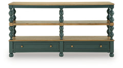 Finnworth - Console Sofa Table - Blue / Brown
