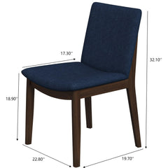 Laura - Mid-Century Modern Solid Wood Dining Chair (Set of 2)