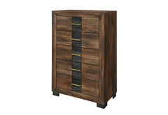 Optimus - 4 Piece Bedroom Set (Queen Bed, Dresser, Mirror And Nightstand) - Black / Brown