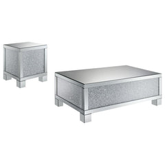 Gillian - Mirrored Coffee Table Set