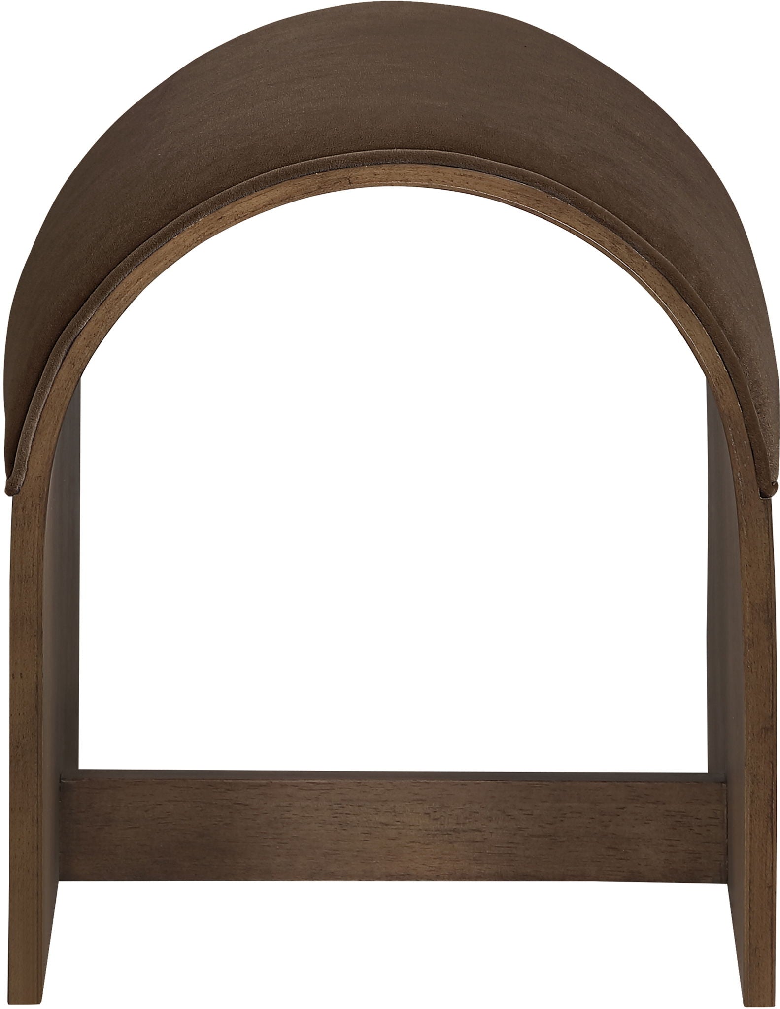 Sable - Velvet Performance Fabric Upholstered Bench