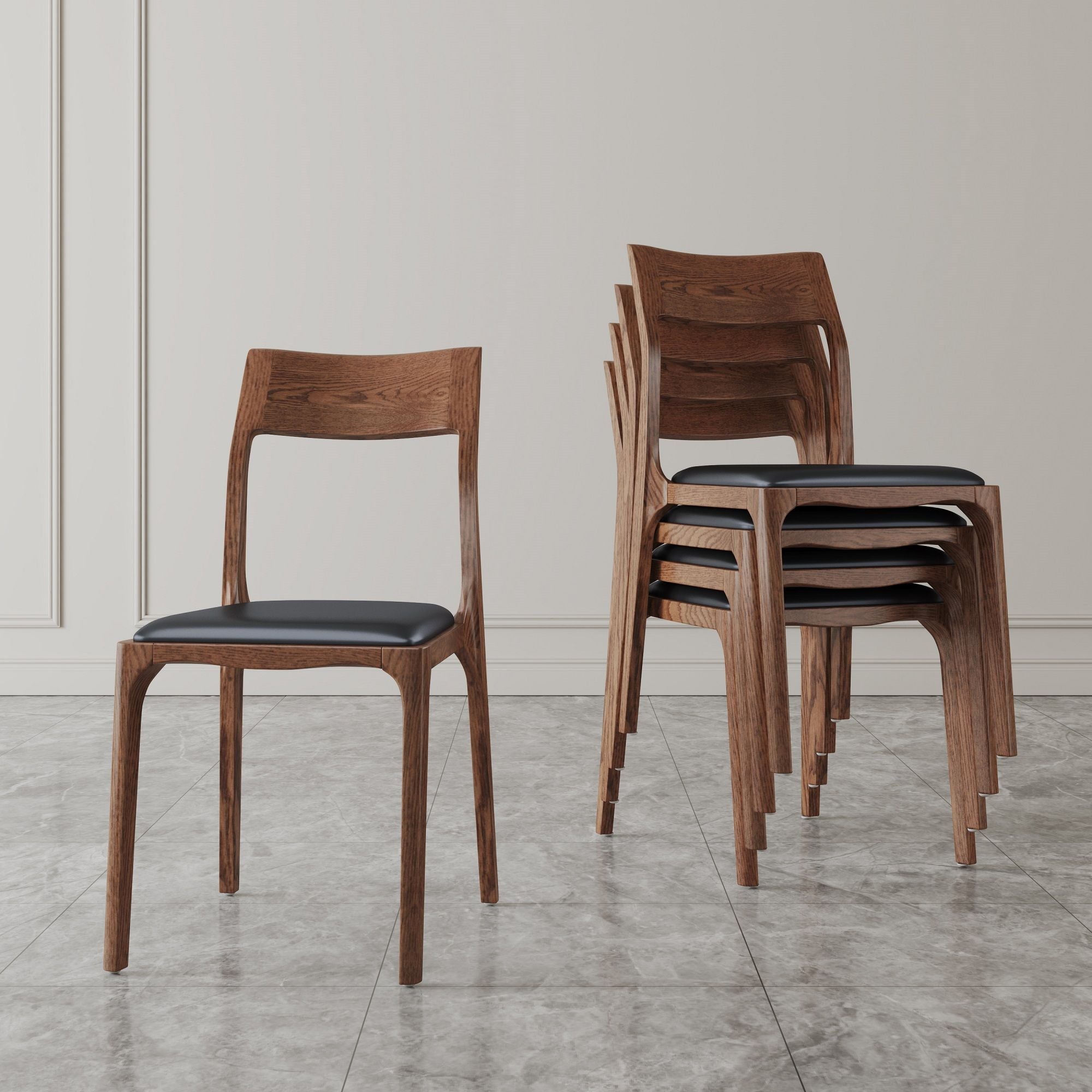 Moderno - Dining Chair (Set of 2) - Black