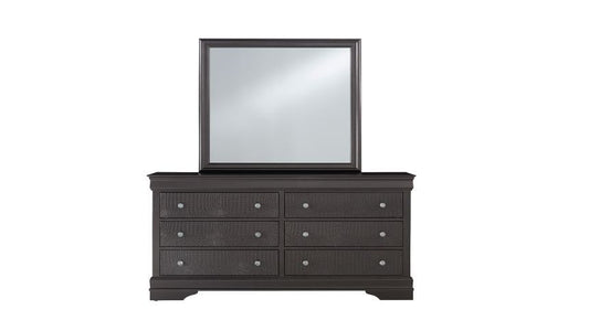 Pompei - 5 Piece King Bedroom Set With LED - Gray