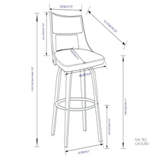 Dallyn - Swivel Bar Stool (Set of 2) - Cream