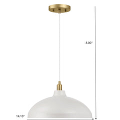 Astral - Single Light Pendant Lamp For Entrance Kitchen Island - Gold / White