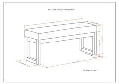 Milltown - Upholstered Ottoman Bench