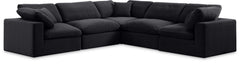 Comfy - 5 Piece Velvet Modular Corner Sectional