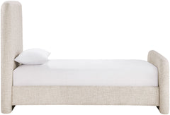 Fira - Linen Textured Fabric Upholstered Bed