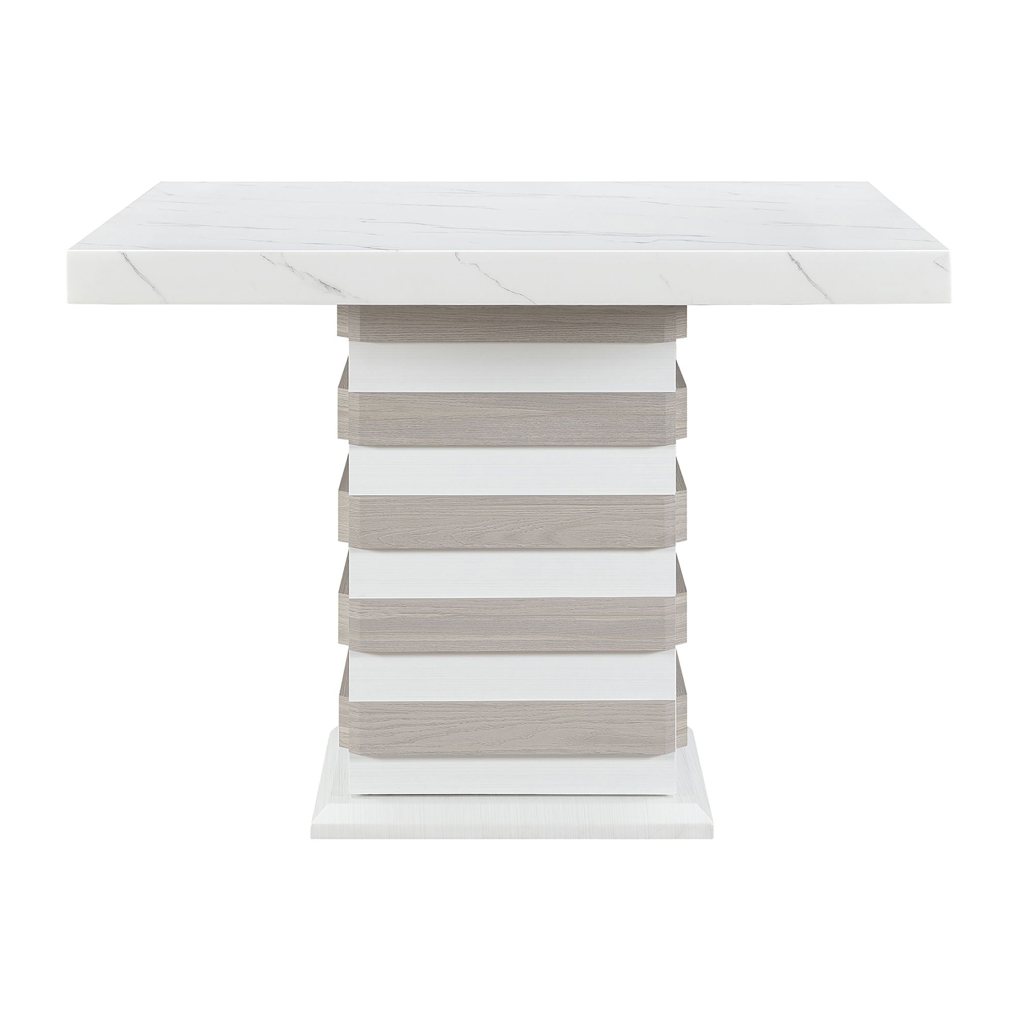 D2507 - Bar Table With Hidden Storage In The Base - White
