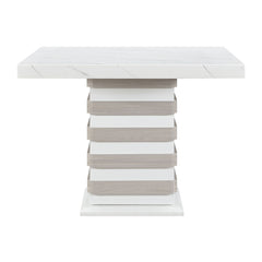 D2507 - Bar Table With Hidden Storage In The Base - White