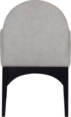 Waldorf - Chenille Dining Arm Chair With Black Legs