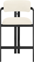 Aurum - Vegan Leather Upholstered Counter Stool With Graphite Black Base