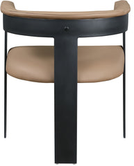 Romeo - Faux Leather Dining Chair With Black Base (Set of 2)